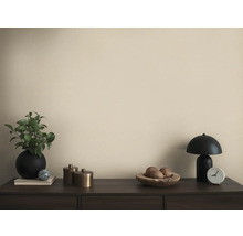 Dekorativní předměty, jako je rostlina, lampa a mísa na komodě