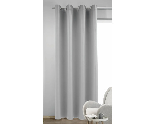 Neprůhledný závěs s očky a skrytou páskou pro dekoraci oken