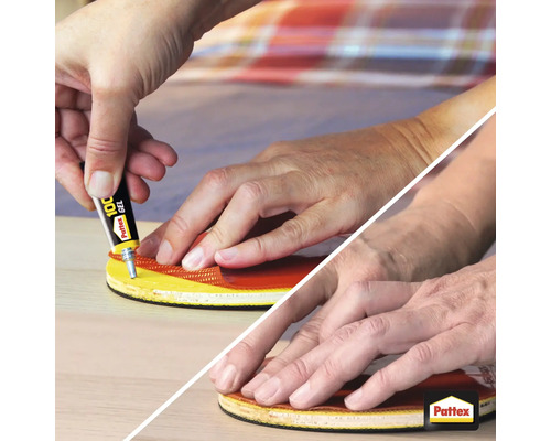 Aplikace lepidla Pattex 100 procent Gel k lepení materiálů