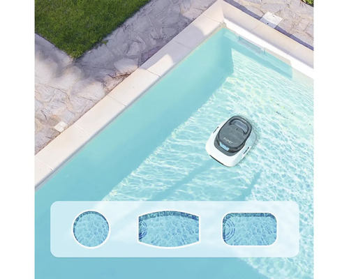 Automatický čistič bazénů v bazénu