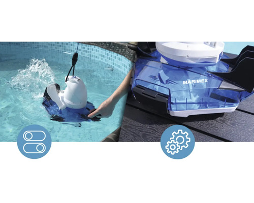 Automatické čištění bazénu s bazénovým robotem Marimex