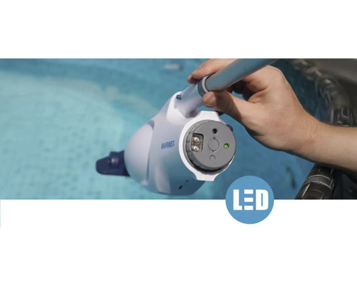 Akumulátorový čistič bazénů Marimex s LED indikátorem