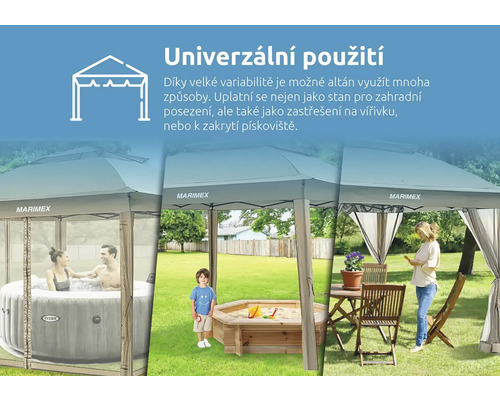 Různé možnosti použití altánu na zahradě.