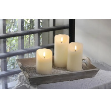 Dekorativní LED svíčky na podnosu