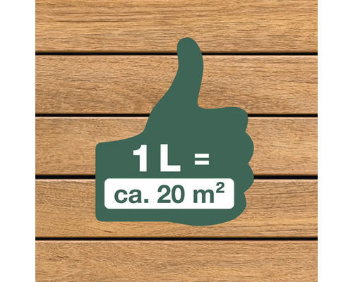 Vydatnost: 1 litr vystačí na přibližně 20 metrů čtverečních