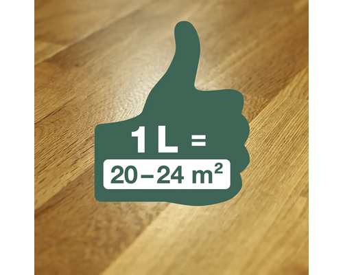 Symbol: Rozsah jednoho litru na 20 až 24 metrů čtverečních