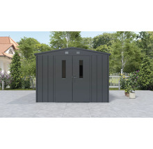 Zahradní domek Konsta Premium 85m2 se sedlovou střechou 284x300 cm černý