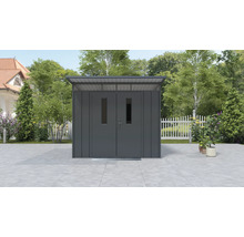 Zahradní domek Konsta Premium 6,4m2 s pultovou střechou 239x269 cm černý