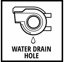 Symbol: Otvor pro odvod vody