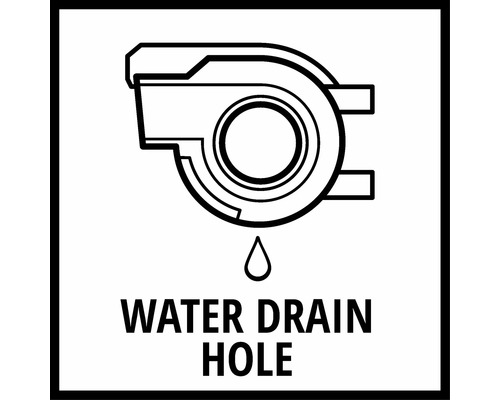 Symbol: Otvor pro odvod vody