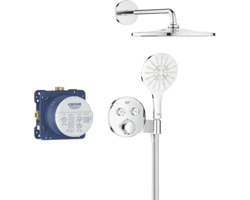 Sprchový systém Grohe Rainshower SmartActive s horní sprchou, ruční sprchou a termostatem