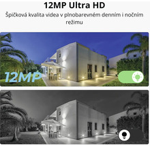 Funkce 12 megapixelové Ultra HD kamery v denním a nočním režimu