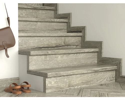 Schodový nášlap TOPSTEP FLEX 340x1200x11 mm DUB ŠEDÝ