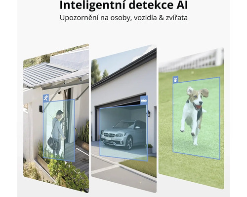 Umělá inteligence pro detekci osob, vozidel a zvířat.