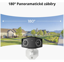 Bezpečnostní kamera s 180stupňovým panoramatickým pohledem