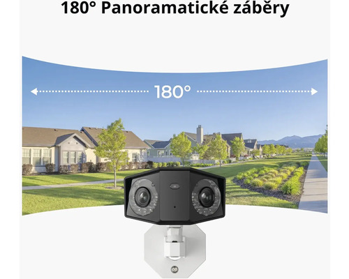 Bezpečnostní kamera s 180stupňovým panoramatickým pohledem