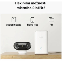 Reolink bezpečnostní kamera s MicroSD kartou, Home Hub a možností ukládání FTP