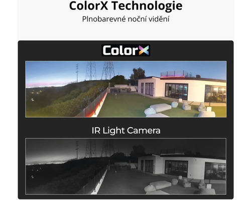 Technologie ColorX s plnobarevným nočním viděním pro bezpečnostní kamery
