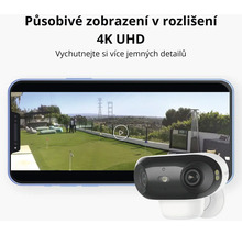 Bezpečnostní kamera s videem 4K UHD na smartphonu