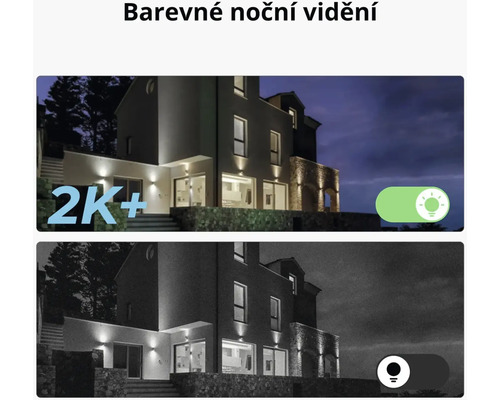 Ukázka barevného nočního vidění bezpečnostní kamery