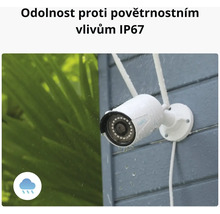 Bezpečnostní kamera s ochranou IP67 proti povětrnostním vlivům
