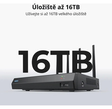Síťový videorekordér Reolink s úložištěm 16 terabajtů