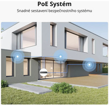 Systém PoE pro snadnou instalaci bezpečnostního systému v rodinném domě.