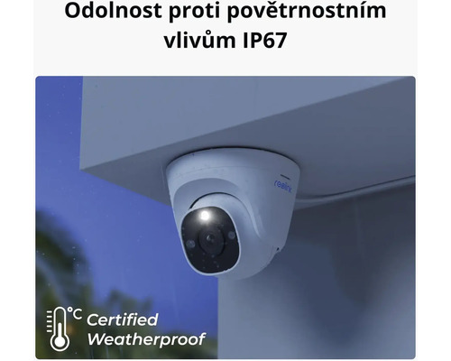 Kamera Reolink s certifikací odolnosti proti povětrnostním vlivům IP67
