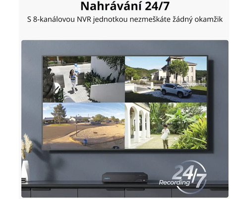 Monitor zabezpečení se záznamy z domu a ulice