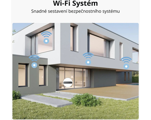 WiFi systém pro snadnou instalaci zabezpečovacího systému v domě.