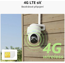 Reolink bezpečnostní kamera se 4G LTE připojením a SIM kartou pro bezdrátový přenos