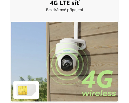 Reolink bezpečnostní kamera se 4G LTE připojením a SIM kartou pro bezdrátový přenos
