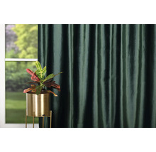 Dekorativní pokoj s pokojovou rostlinou ve zlatém květináči a závěsem