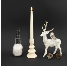 Dekorativní aranžmá s LED svíčkou, figurkou soba a trpaslíka