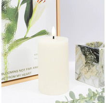 Dekorativní LED svíčka s ornamentem, kombinovaná s rámem na fotografie a dekorací