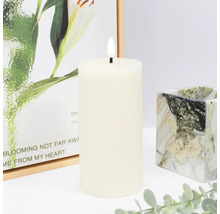 Dekorativní sloupová svíčka s plamenným efektem a příslušenstvím