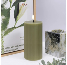 Dekorativní LED svíčka s vroubkovaným vzorem