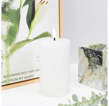 Dekorativní aranžmá s LED svíčkou, rámečkem na obrázky a květináčem