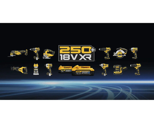 Sada akumulátorového nářadí DeWalt s 18voltovými akumulátory a různým nářadím