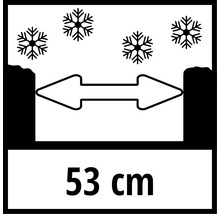 Symbol mrazuvzdornosti o šířce 53 centimetrů