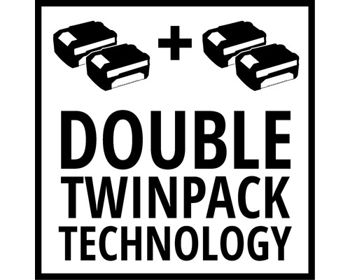 Symbol pro technologii Double Twinpack s bateriemi