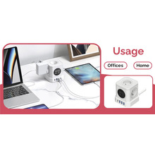 Rozbočka s USB porty pro nabíjení zařízení