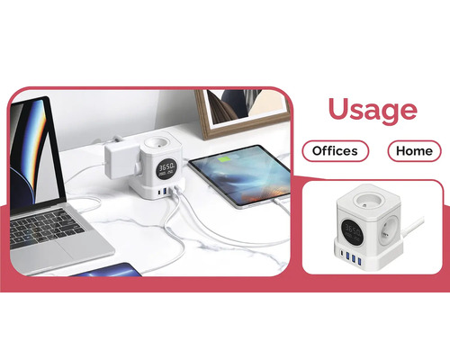 Rozbočka s USB porty pro nabíjení zařízení