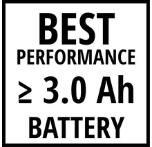 Nejlepší výkon s baterií větší nebo rovnou 3,0 ampérhodinám