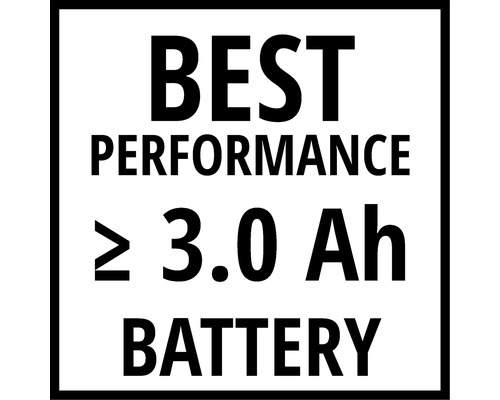 Nejlepší výkon s baterií větší nebo rovnou 3,0 ampérhodinám