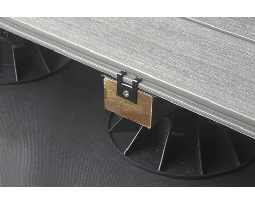 Montáž terasových prken s podkladní konstrukcí a klipem