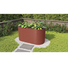 Vyvýšený záhon Vitavia Vita 858 Basic 162 x 82 x 86 cm plechový rubin
