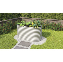 Vyvýšený záhon Vitavia Vita 858 Basic 162 x 82 x 86 cm plechový stříbrný