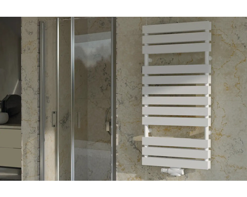Designové topné těleso ROTHEIGNER 1240 x 600 x 72 mm připojení 1 dole uprostřed Koupelna se sprchovým koutem a ohřívačem ručníků