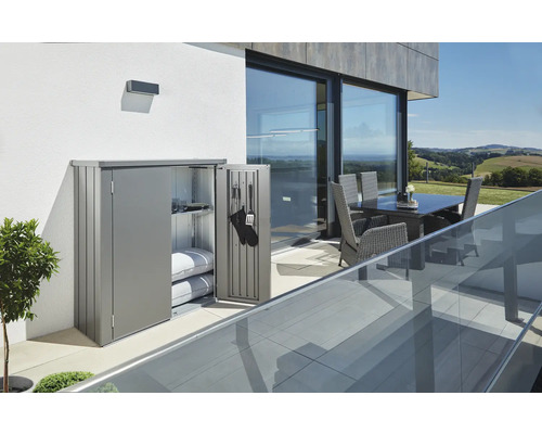 Kovová zahradní skříň pro uskladnění na terase